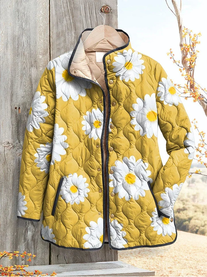 Women's Sunny Daisy Garden Quilted Jacket