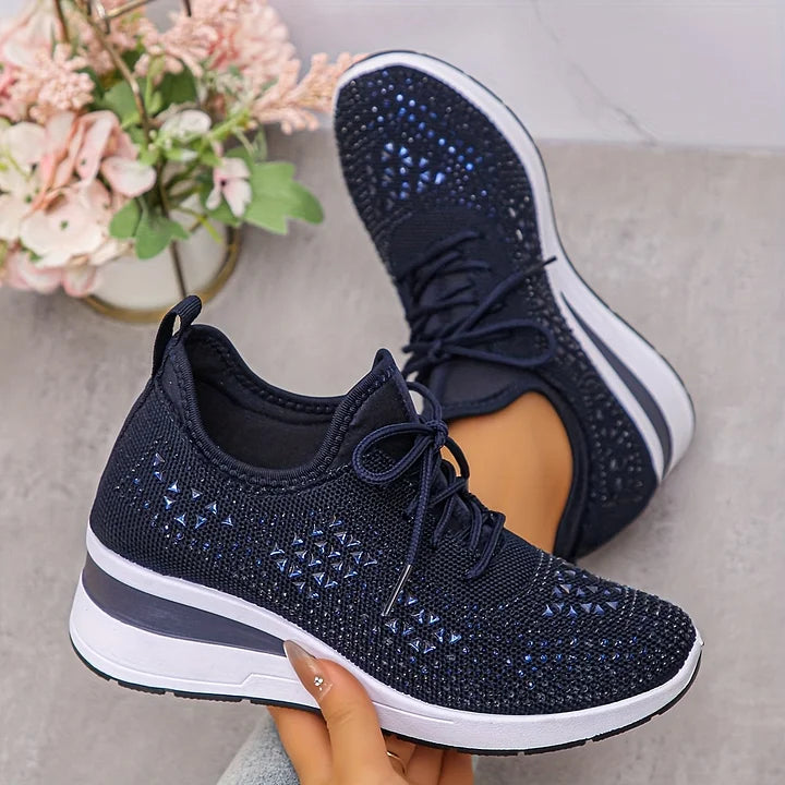 Stella – Orthopedic Women's Sneakers with Elegant Shine