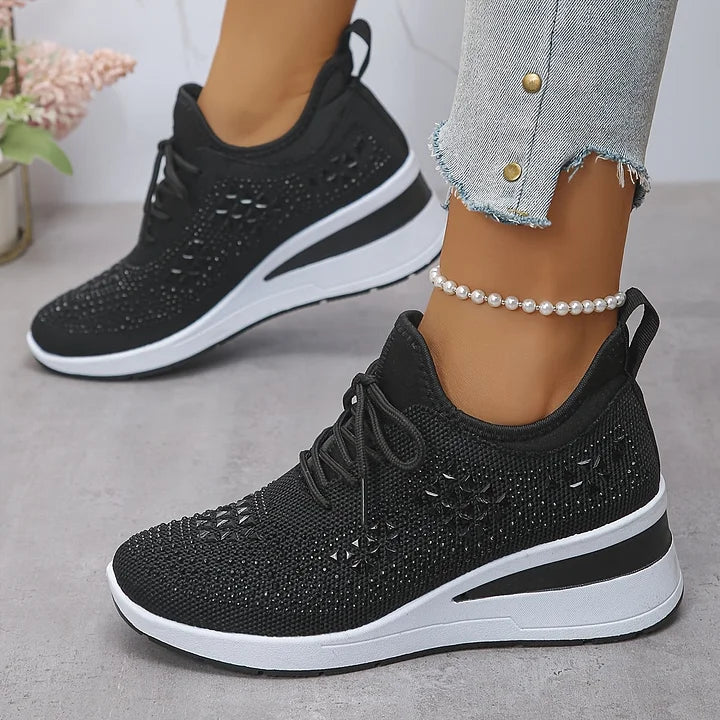 Stella – Orthopedic Women's Sneakers with Elegant Shine