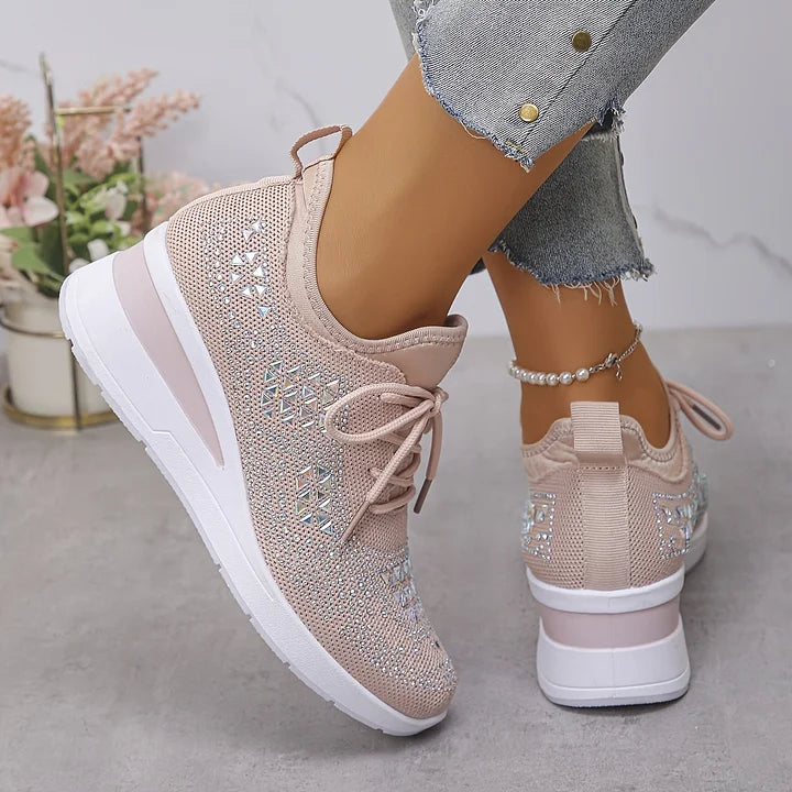 Stella – Orthopedic Women's Sneakers with Elegant Shine
