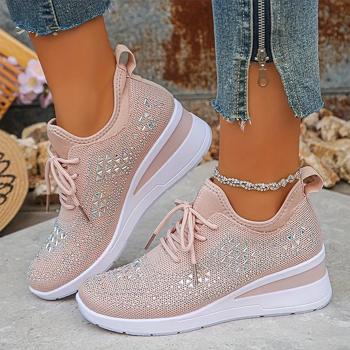 Stella – Orthopedic Women's Sneakers with Elegant Shine
