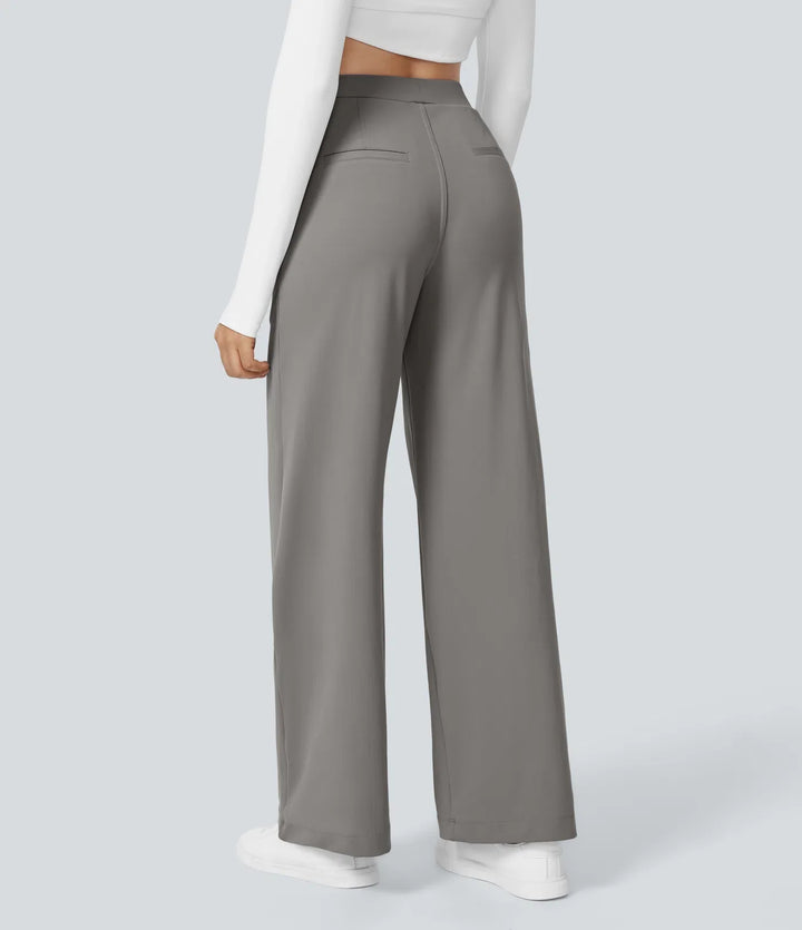 Elara – Elegant Wide-Leg High-Waist Pants