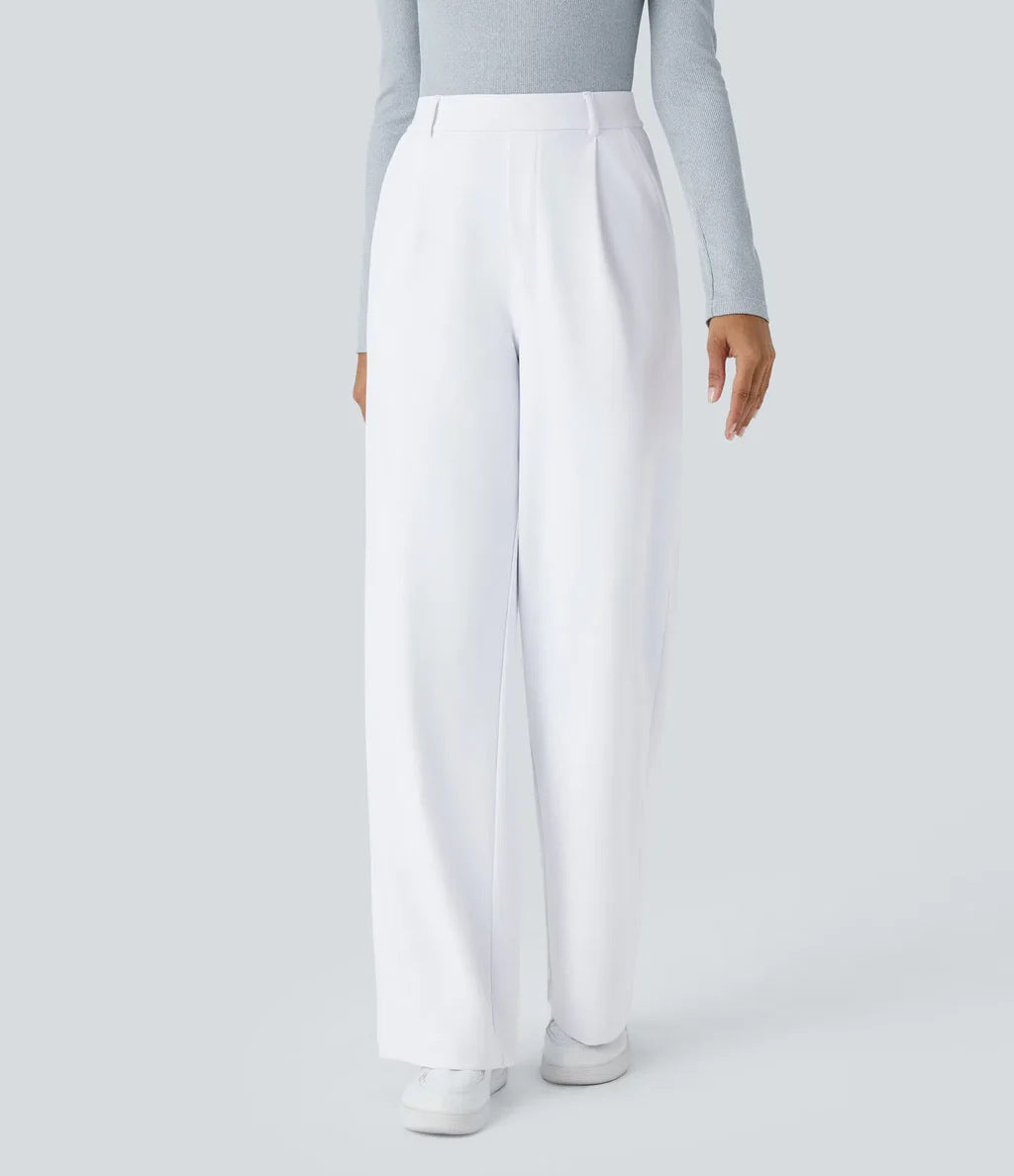 Elara – Elegant Wide-Leg High-Waist Pants