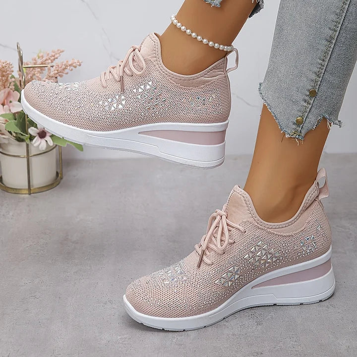 Stella – Orthopedic Women's Sneakers with Elegant Shine