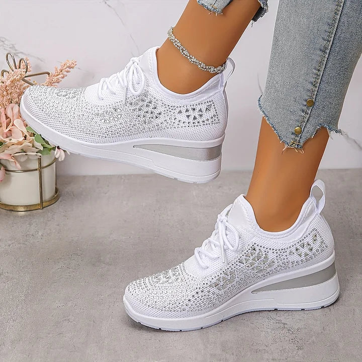 Stella – Orthopedic Women's Sneakers with Elegant Shine