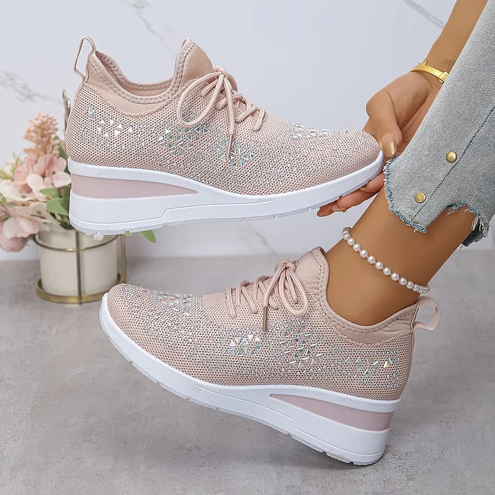 Stella – Orthopedic Women's Sneakers with Elegant Shine