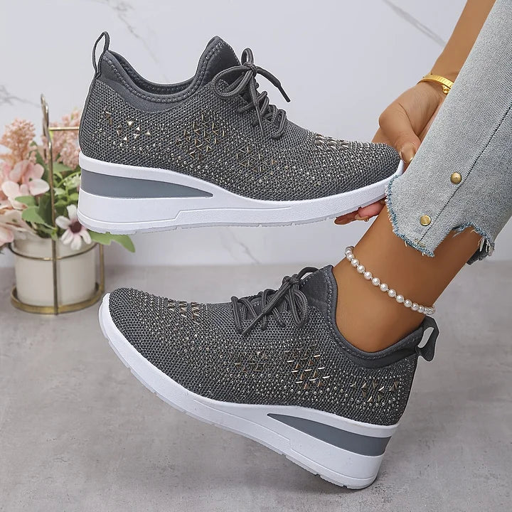 Stella – Orthopedic Women's Sneakers with Elegant Shine